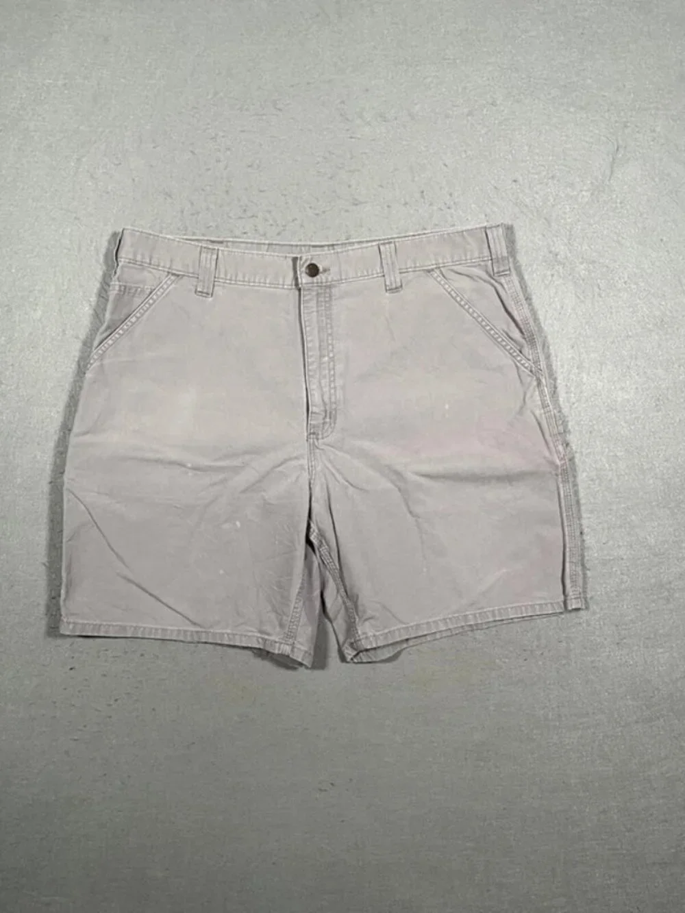 Carhartt Light Grey Carpenter Shorts Workwear W38 I8